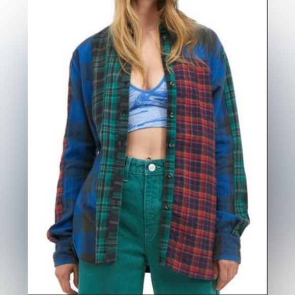 Urban Outfitters Tops - BDG URBAN OUTFITTERS FLANNEL BUTTONDOWN